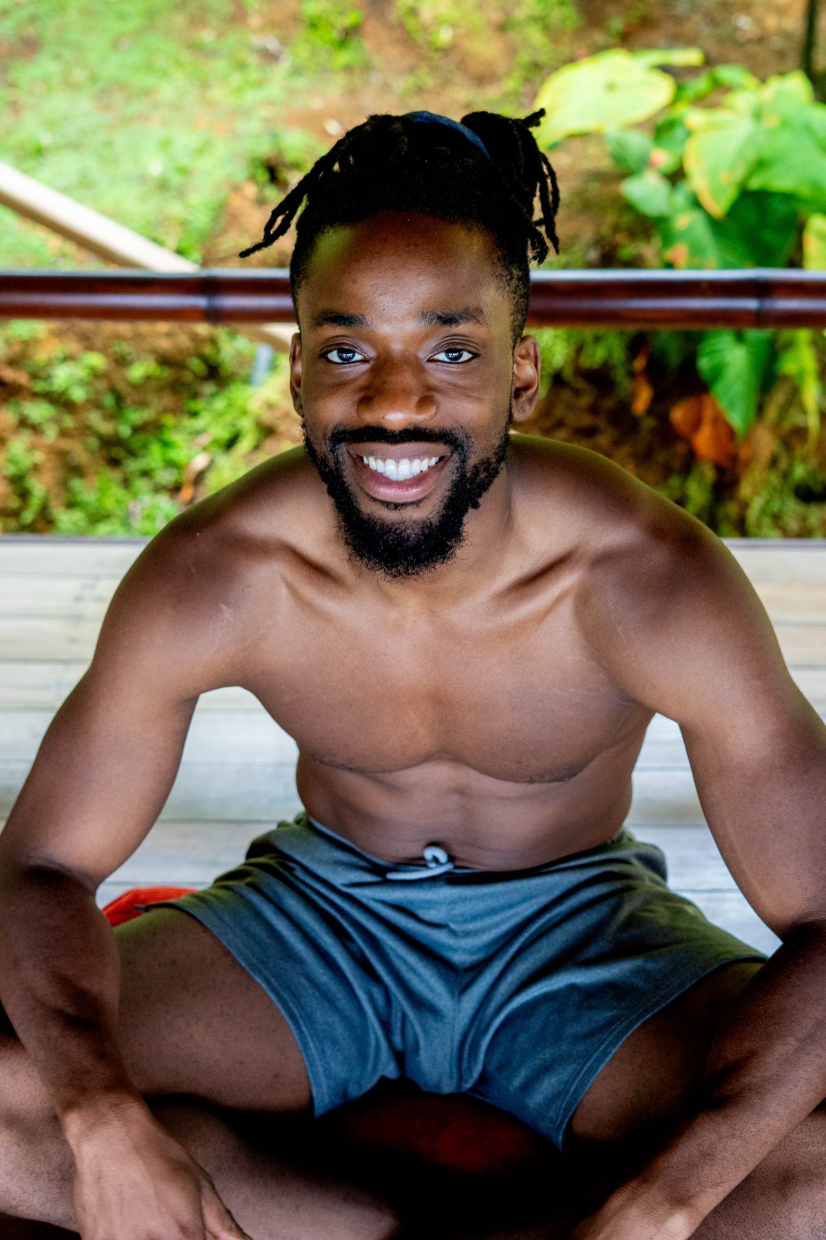 Portrait of one of the guys outside the yoga shala